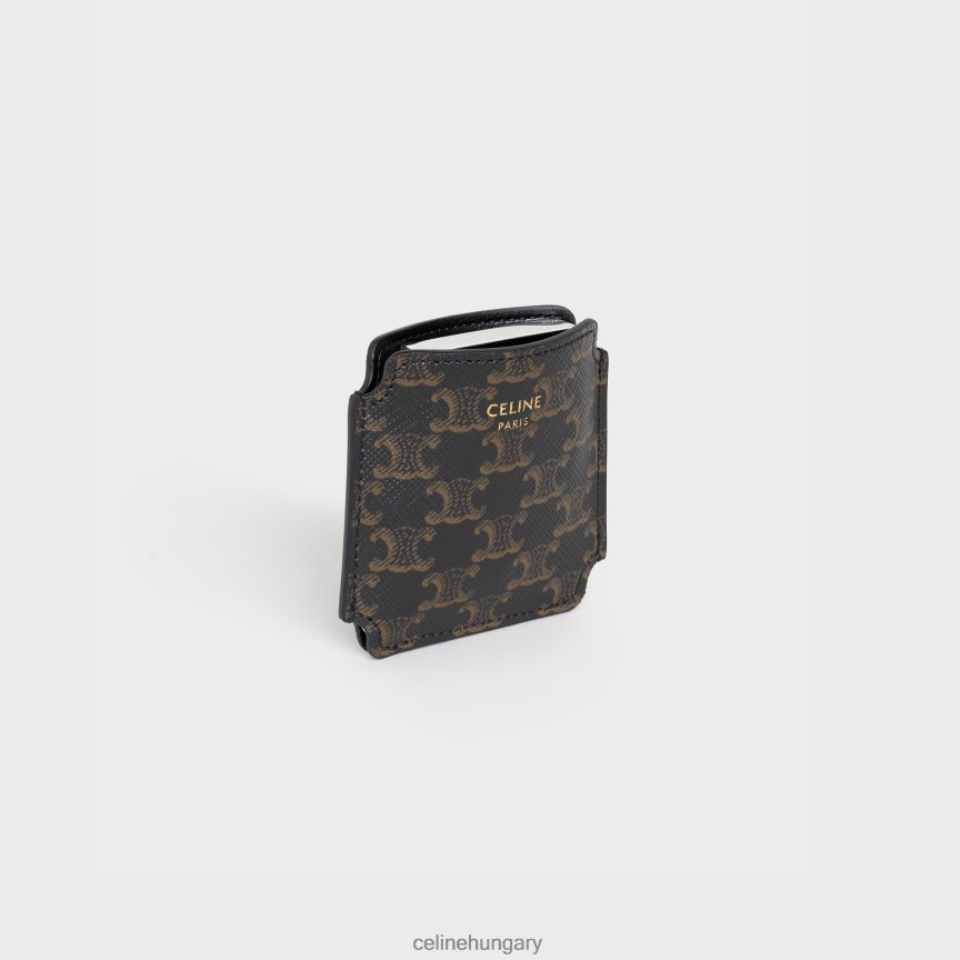 kiegészítők CELINE sterling hamutartó triomphe vászon tasakkal ezüst férfiak J6P4881549