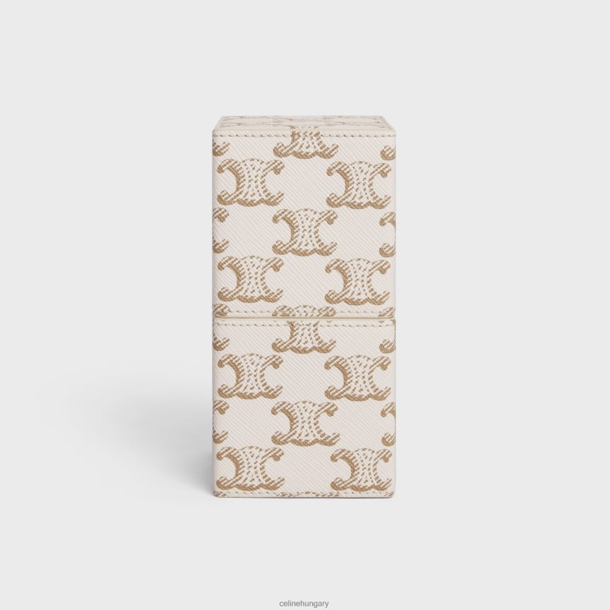 kiegészítők CELINE tok 1 parfüm 100 ml triumph vászonból és borjúbőrből fehér férfiak J6P4881559