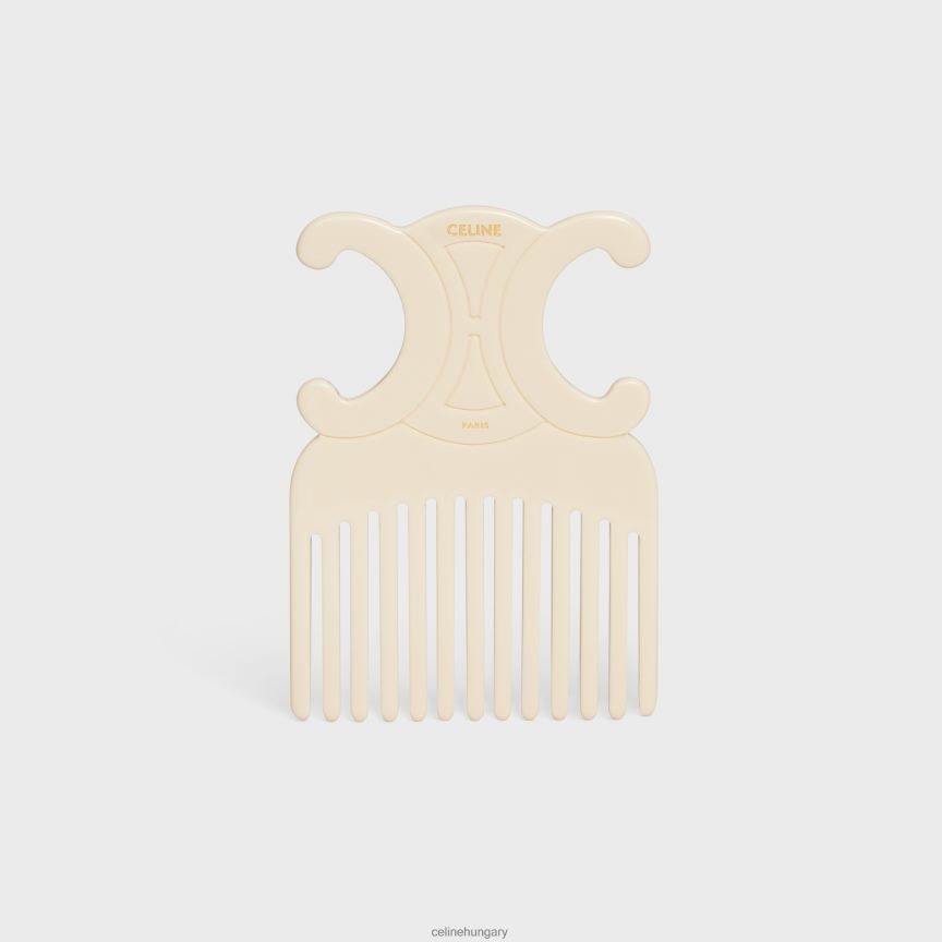 kiegészítők CELINE triomphe hajfésű acetátban elefántcsont férfiak J6P4881604