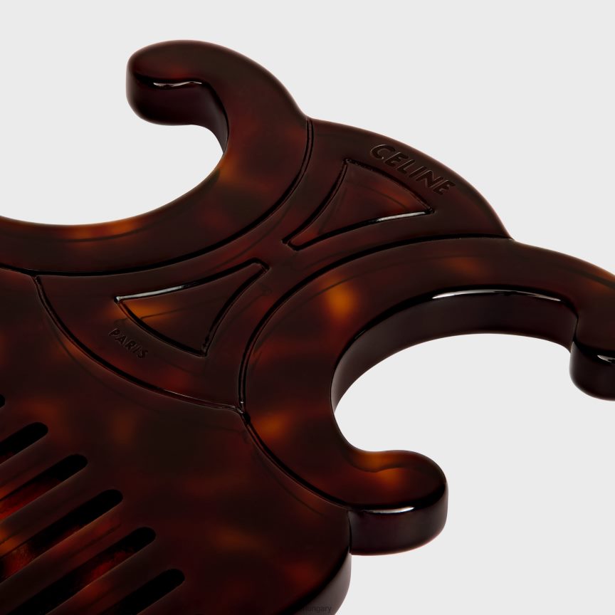 kiegészítők CELINE triomphe hajfésű acetátban sötét havanna férfiak J6P4881602