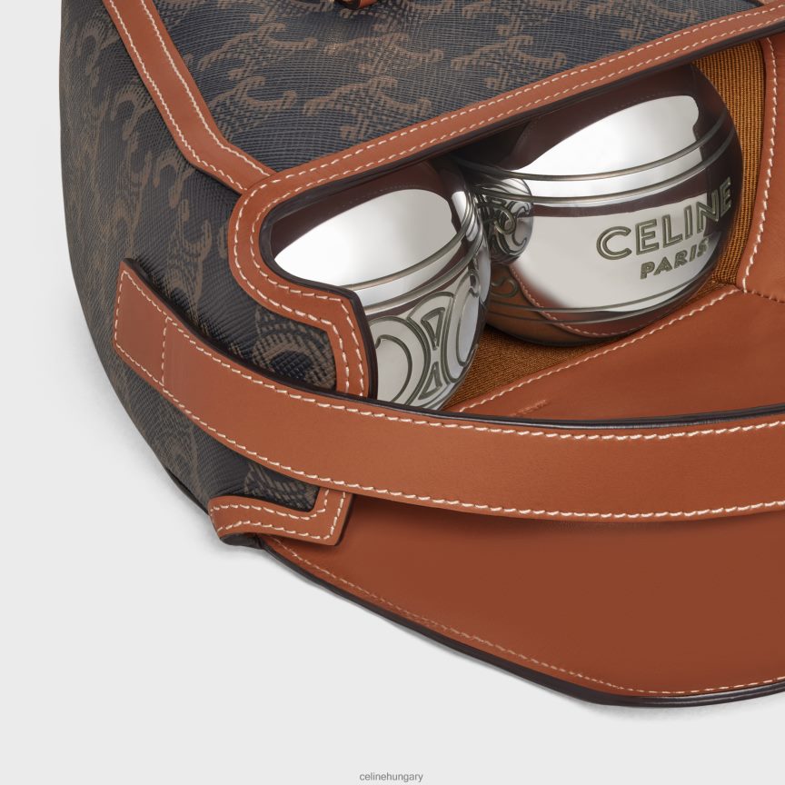 kiegészítők CELINE triomphe petanque játék triomphe vászonból és borjúbőrből Cser férfiak J6P4881683