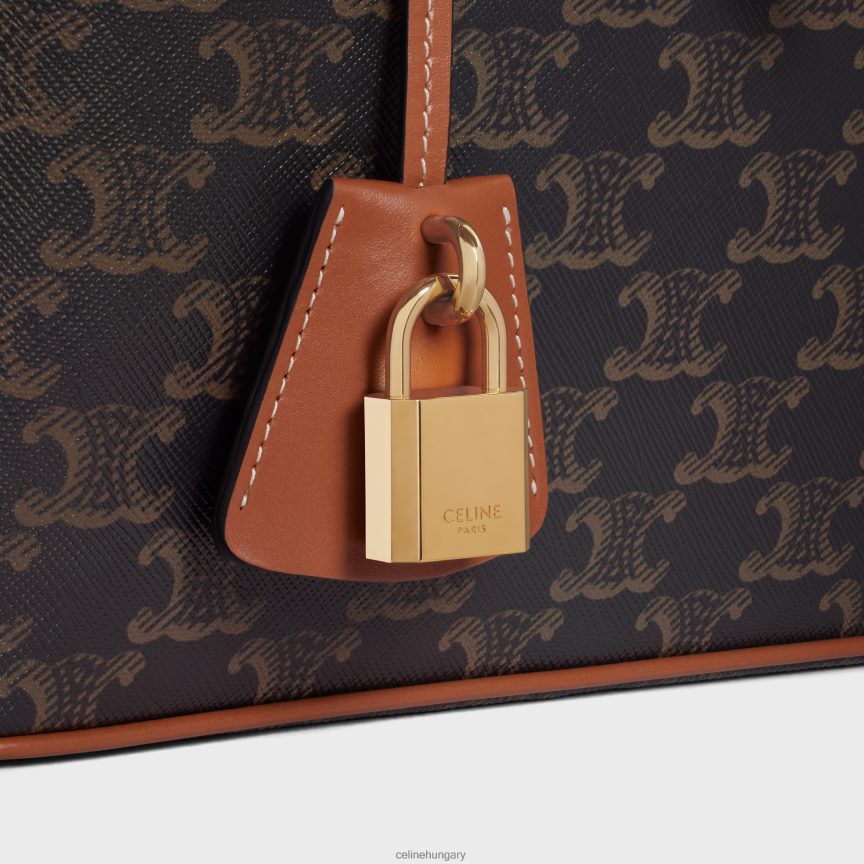 kiegészítők CELINE utazási piperetáska triumph vászonból és borjúbőrből Cser férfiak J6P4881582