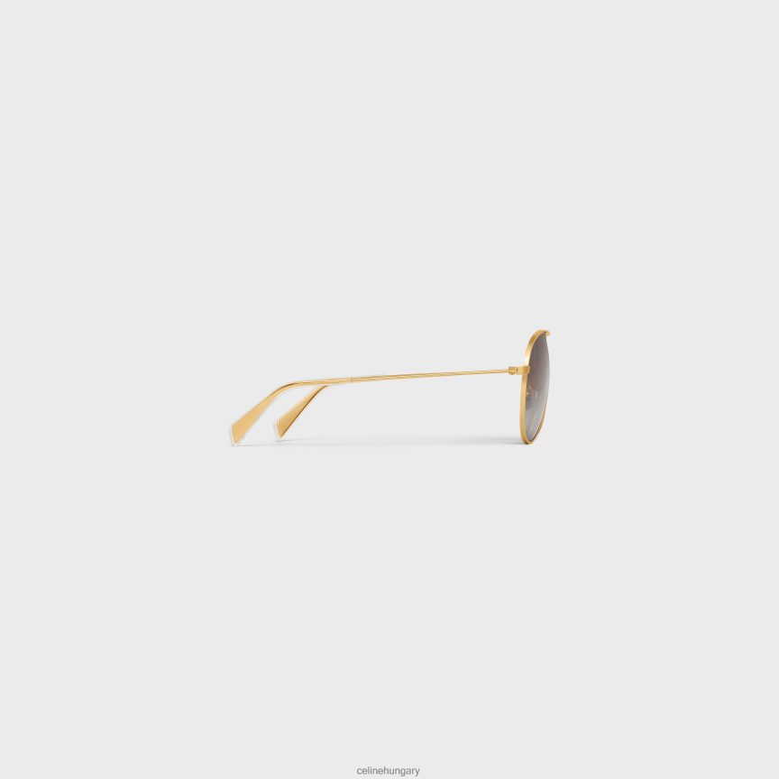 kiegészítők CELINE fém keret 01 fém napszemüveg polarizált lencsékkel arany/gradiens szürke férfiak J6P4882232