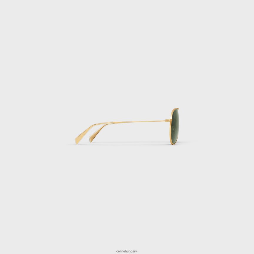 kiegészítők CELINE fém keret 01 fém napszemüveg ásványi üveg lencsékkel arany/zöld férfiak J6P4882231