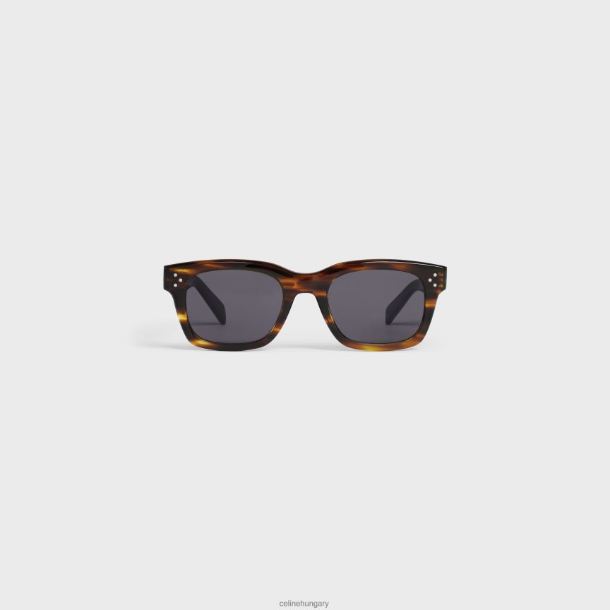 kiegészítők CELINE fekete keret 41 napszemüveg acetátban csíkos havanna férfiak J6P4882222