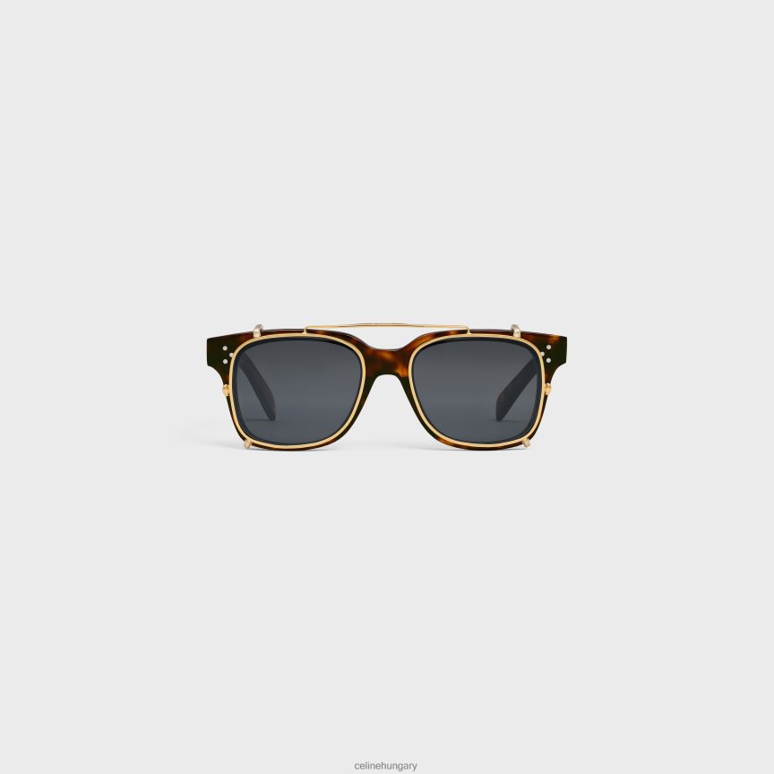 kiegészítők CELINE fekete keret 51 napszemüveg acetát fémmel vörös havanna férfiak J6P4882214
