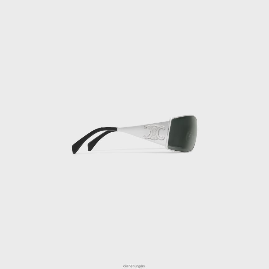 kiegészítők CELINE triomphe fém racer napszemüveg fémből ezüst/füst férfiak J6P4882188