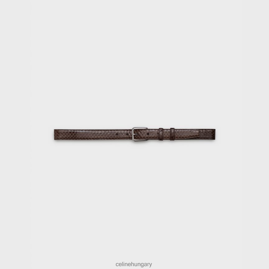 kiegészítők CELINE Elegáns öv négyzet alakú csattal vízi kígyóból ecorce férfiak J6P4882208