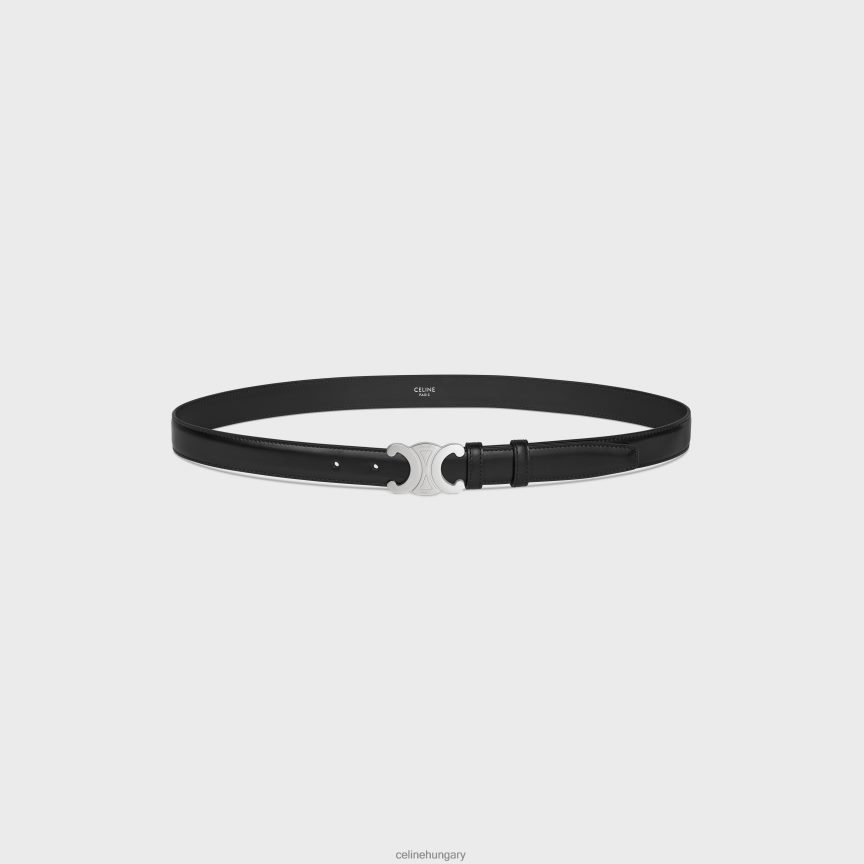 kiegészítők CELINE közepes triomphe öv taurillon bőrből fekete férfiak J6P4882199