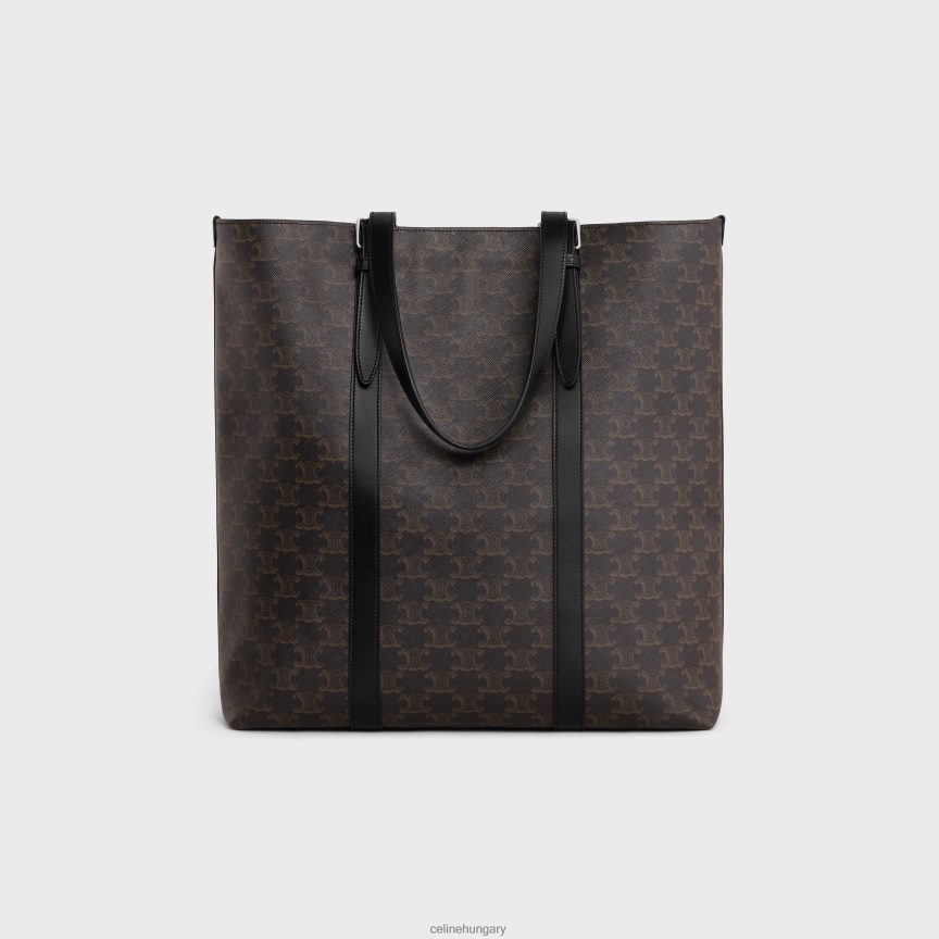 kiegészítők CELINE Cabas csattal triomphe vászonból és borjúbőrből fekete férfiak J6P4882084