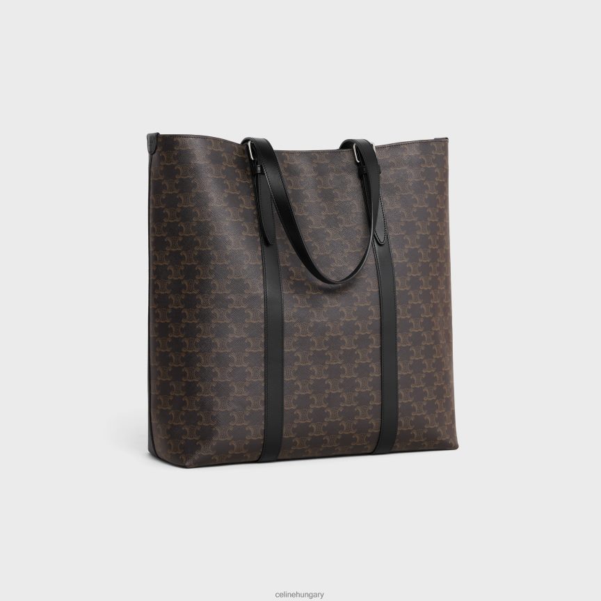 kiegészítők CELINE Cabas csattal triomphe vászonból és borjúbőrből fekete férfiak J6P4882084