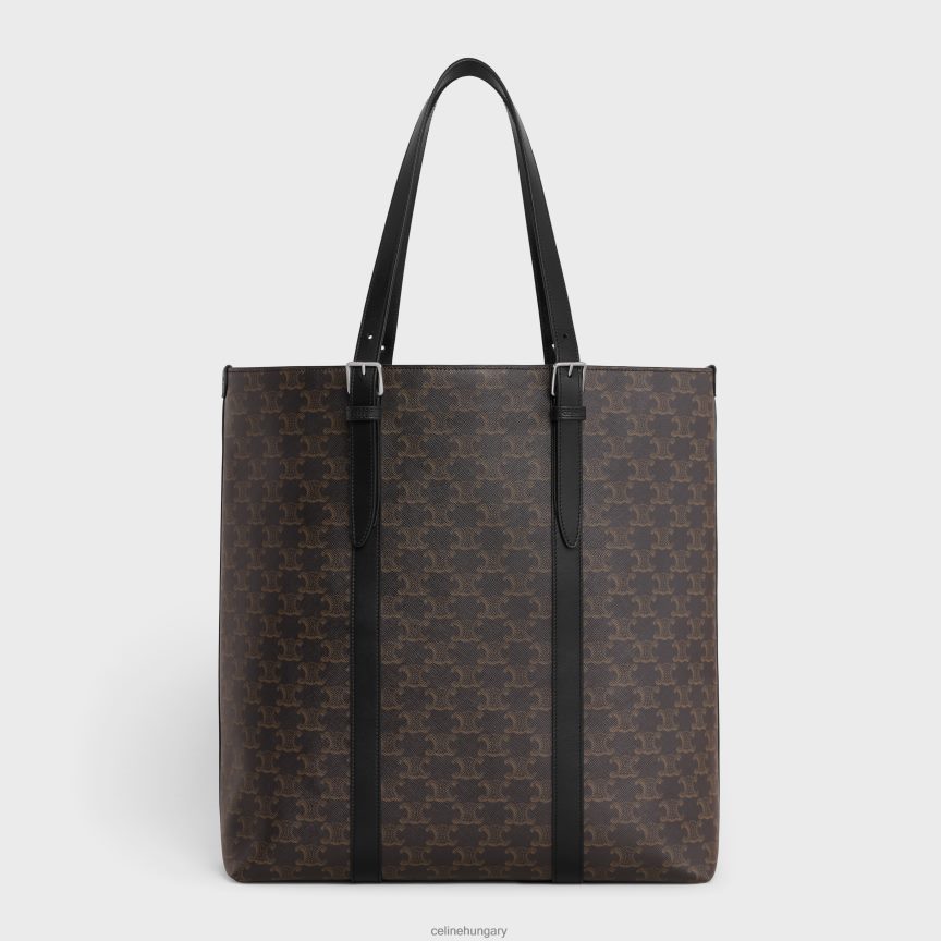 kiegészítők CELINE Cabas csattal triomphe vászonból és borjúbőrből fekete férfiak J6P4882084