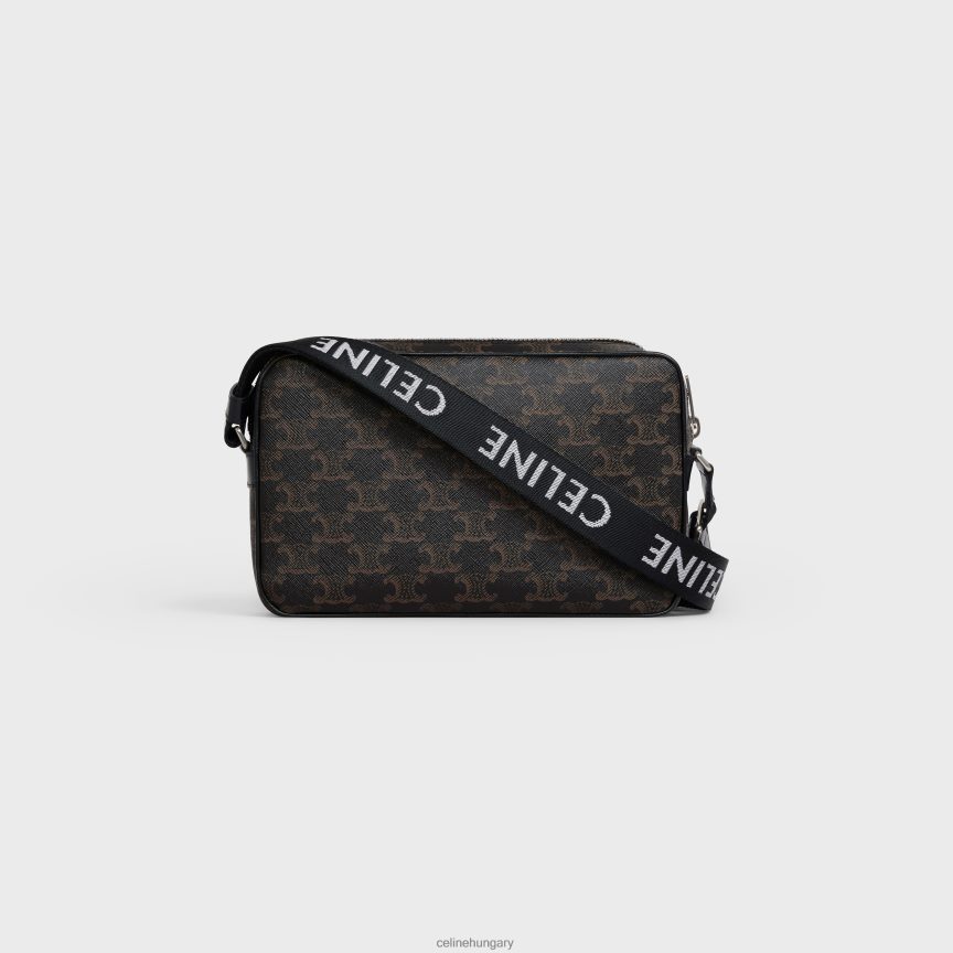 kiegészítők CELINE közepes futártáska triumph vászonból fekete férfiak J6P4882089