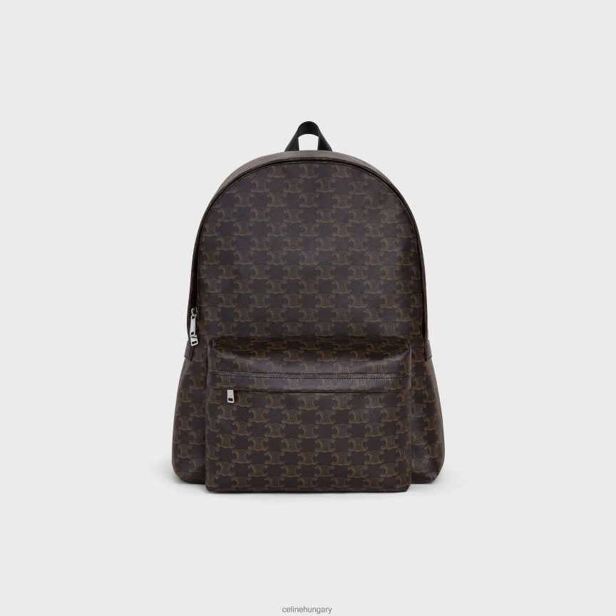 kiegészítők CELINE közepes hátizsák triumph vászonból és borjúbőrből fekete férfiak J6P4882086