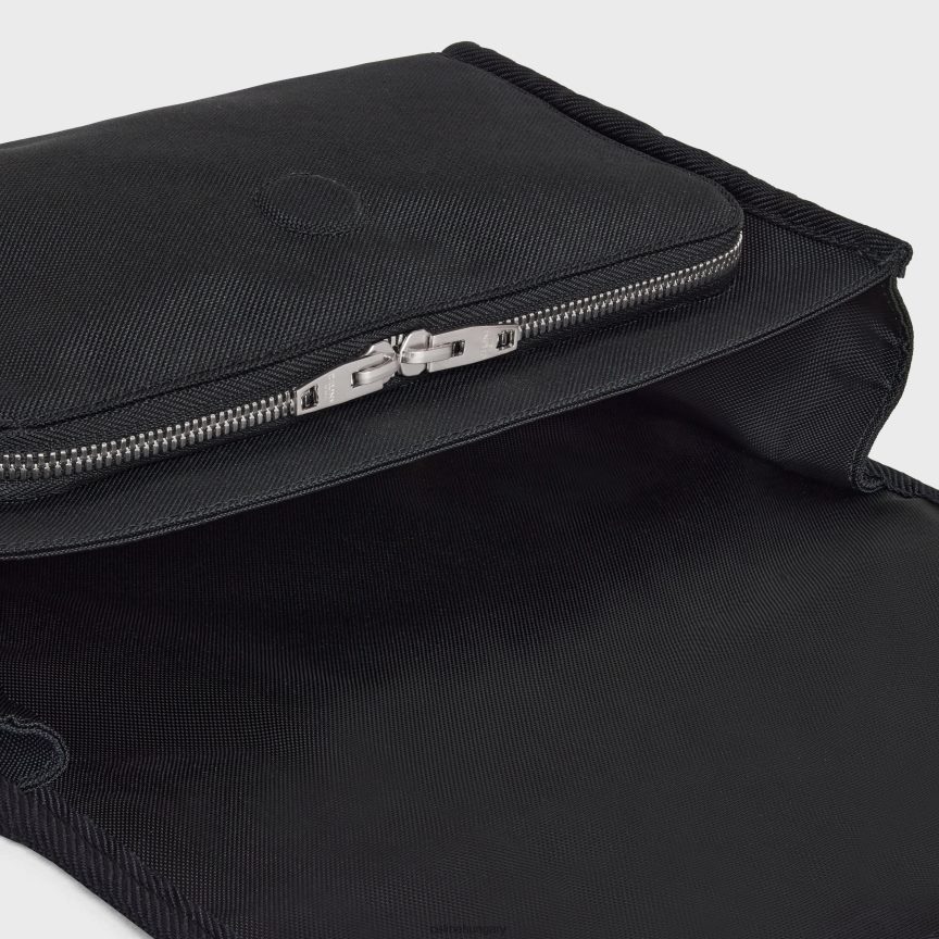 kiegészítők CELINE kis messenger trekking nylonból, nyomattal fekete férfiak J6P4882102