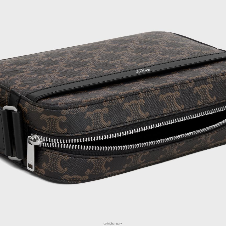 kiegészítők CELINE multi messenger triomphe vászonból és borjúbőrből fekete férfiak J6P4882093