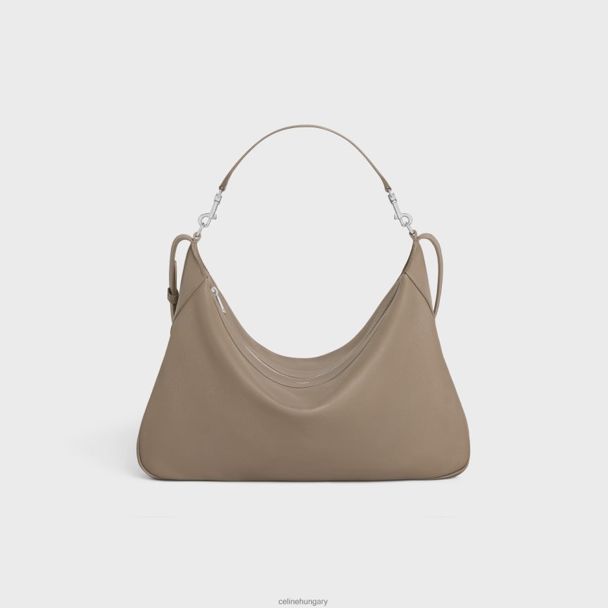 kiegészítők CELINE nagy pántos romy rugalmas borjúbőrből füstös taupe férfiak J6P4882104