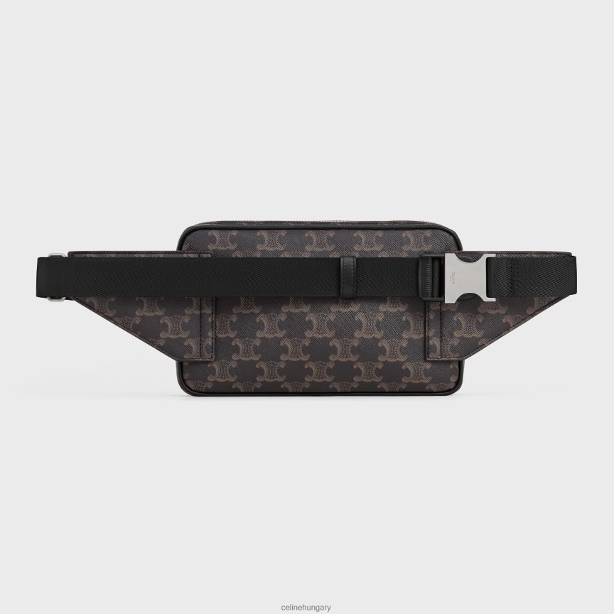 kiegészítők CELINE övtáska triumph vászonból és borjúbőrből fekete férfiak J6P4882080