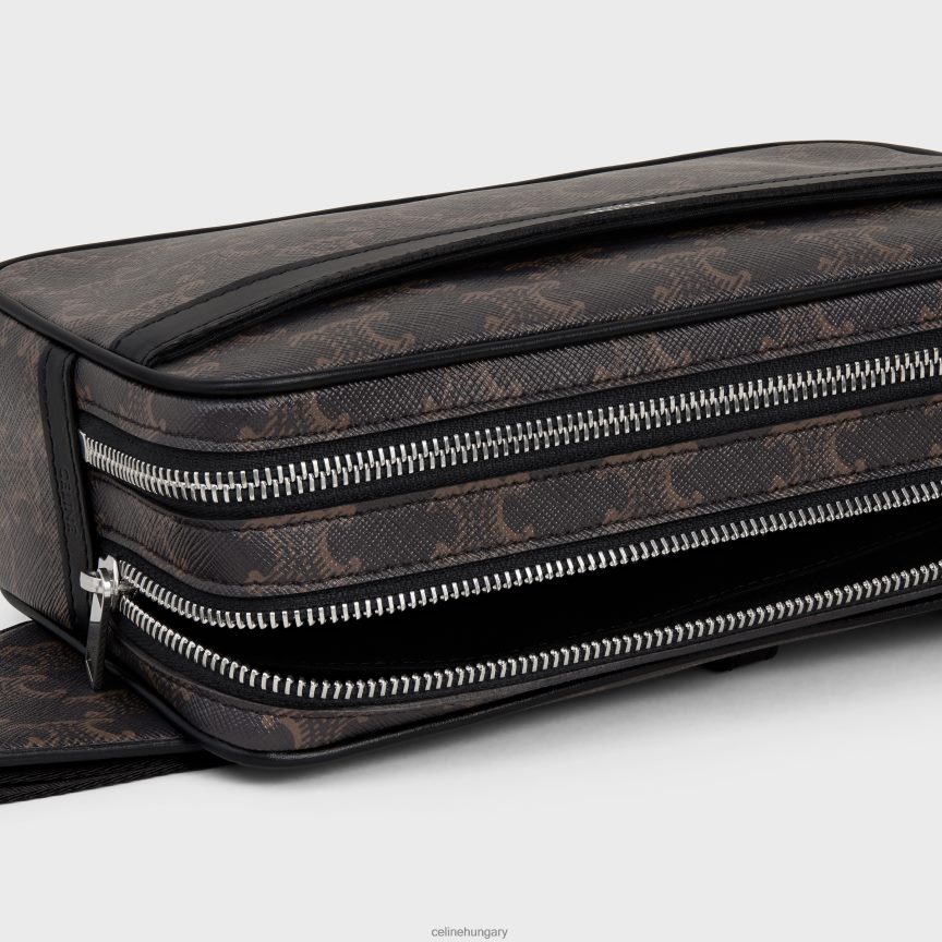 kiegészítők CELINE övtáska triumph vászonból és borjúbőrből fekete férfiak J6P4882080