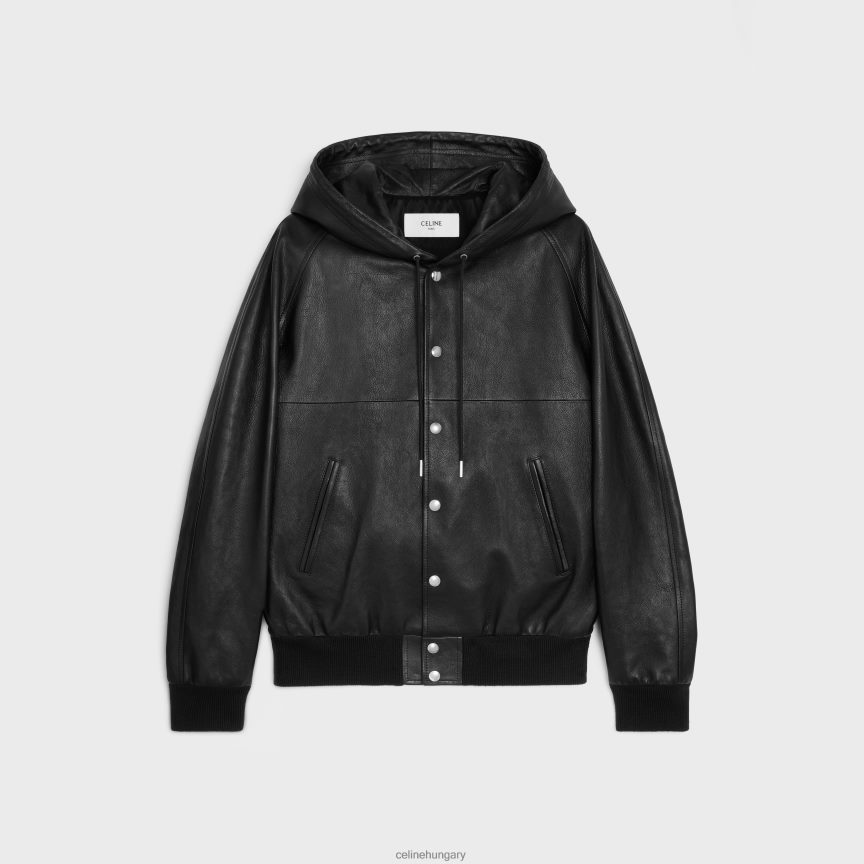 ruházat CELINE bő blúz kabát puha báránybőrből fekete férfiak J6P4881783