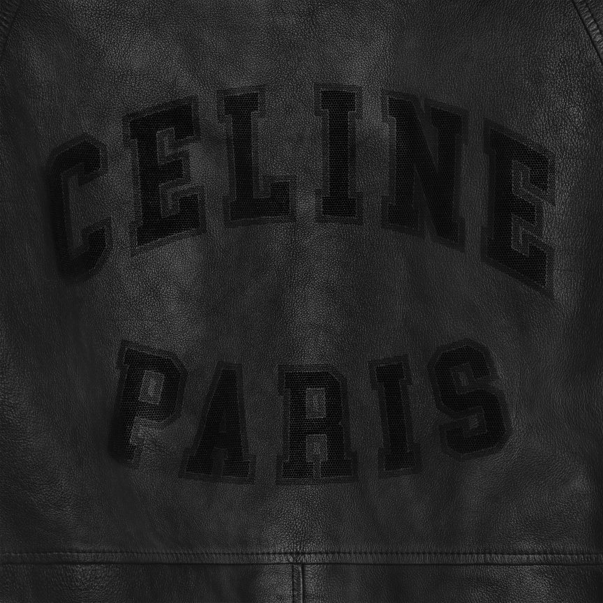 ruházat CELINE bő blúz kabát puha báránybőrből fekete férfiak J6P4881783