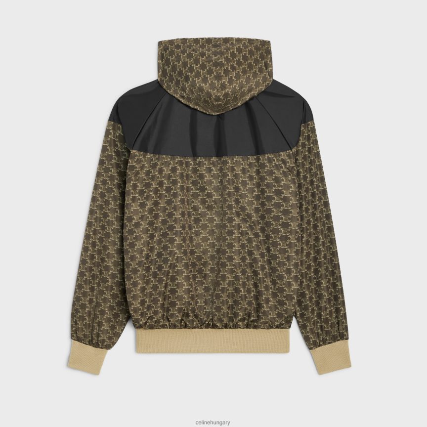 ruházat CELINE blúz kabát monogramos nylonból bézs/fekete férfiak J6P4881855