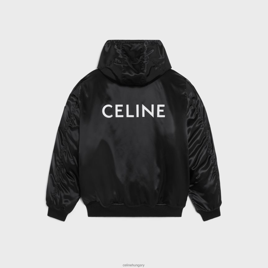 ruházat CELINE bomber dzseki szatén bevonatú nylonból fekete férfiak J6P4881828
