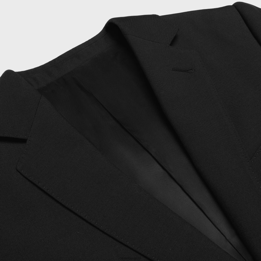 ruházat CELINE carnaby kabát dzsekiben gyapjú gabardinból fekete férfiak J6P4881877