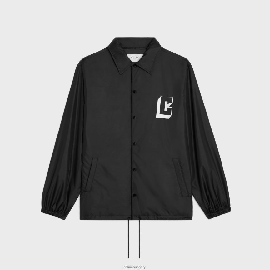 ruházat CELINE edződzseki könnyű nejlonból fekete férfiak J6P4881849