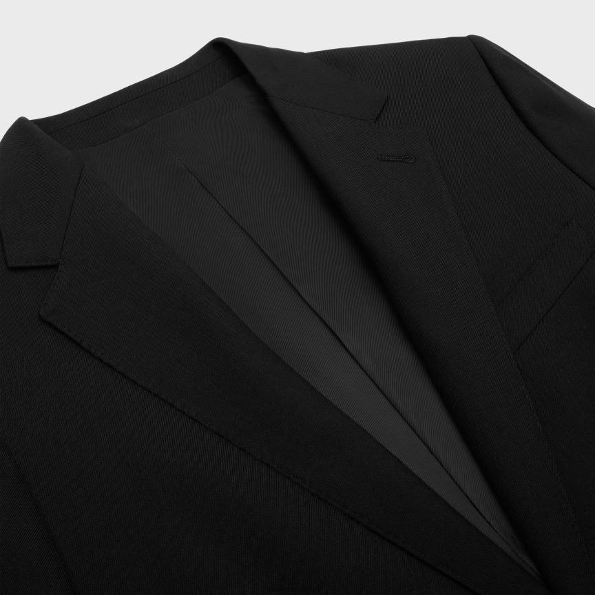 ruházat CELINE klasszikus kabát gyapjú gabardinból fekete férfiak J6P4881869