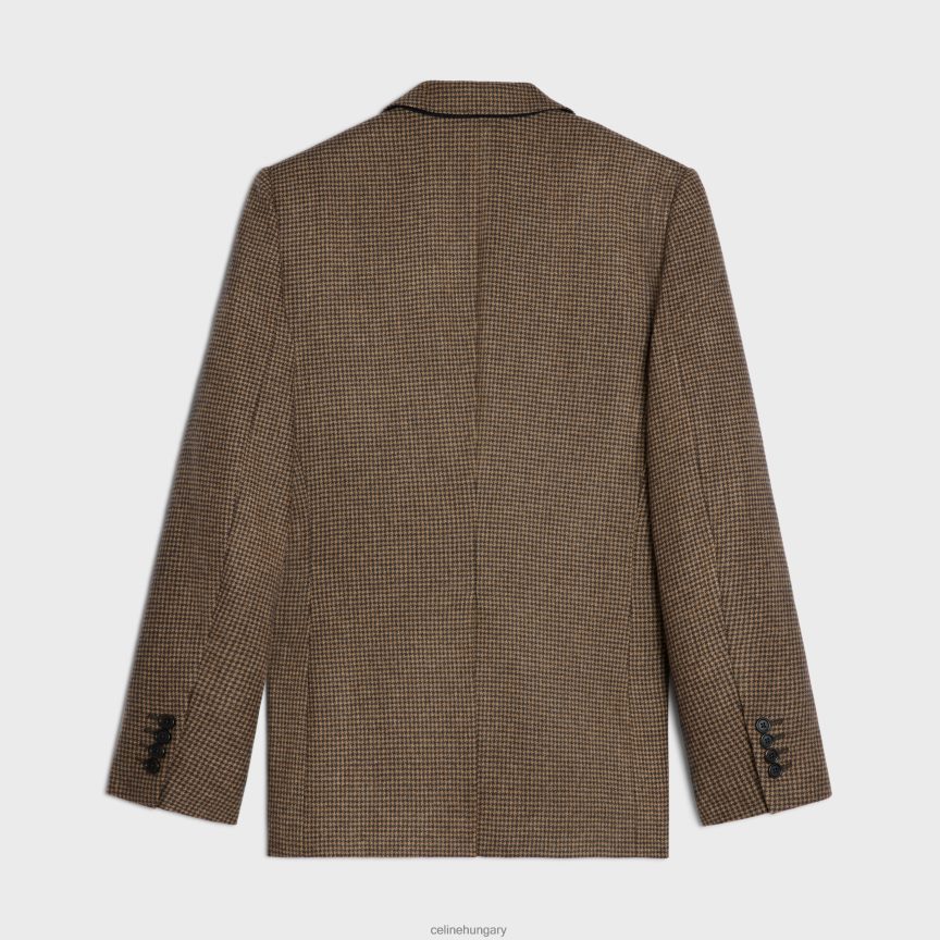 ruházat CELINE klasszikus kasmír flanel kabát teve/marron férfiak J6P4881787