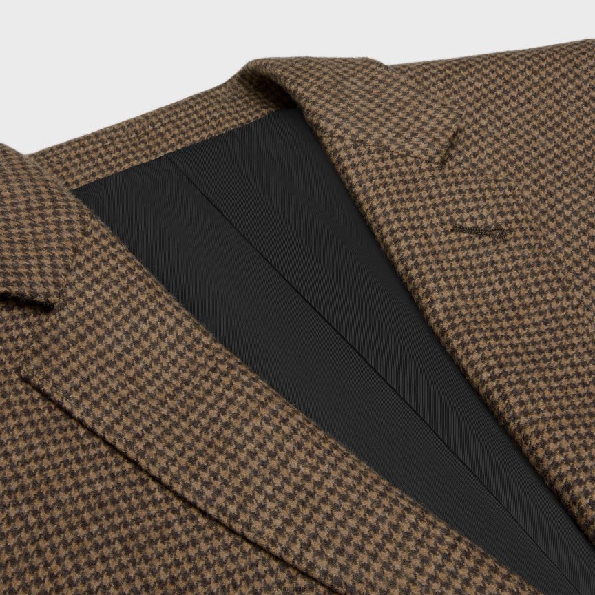 ruházat CELINE klasszikus kasmír flanel kabát teve/marron férfiak J6P4881787