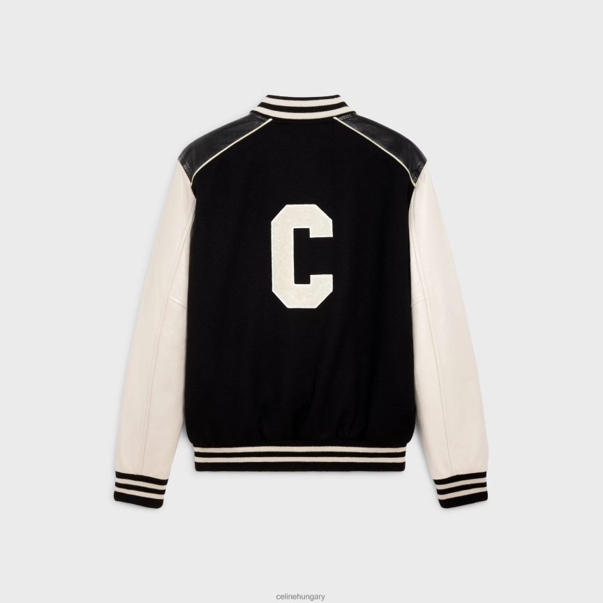 ruházat CELINE klasszikus teddy kabát texturált gyapjúból fekete férfiak J6P4881838