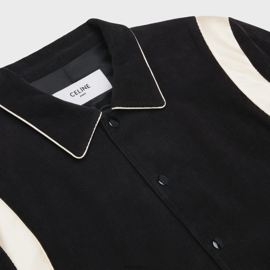 ruházat CELINE kordbársony teddy kabát fekete férfiak J6P4881833