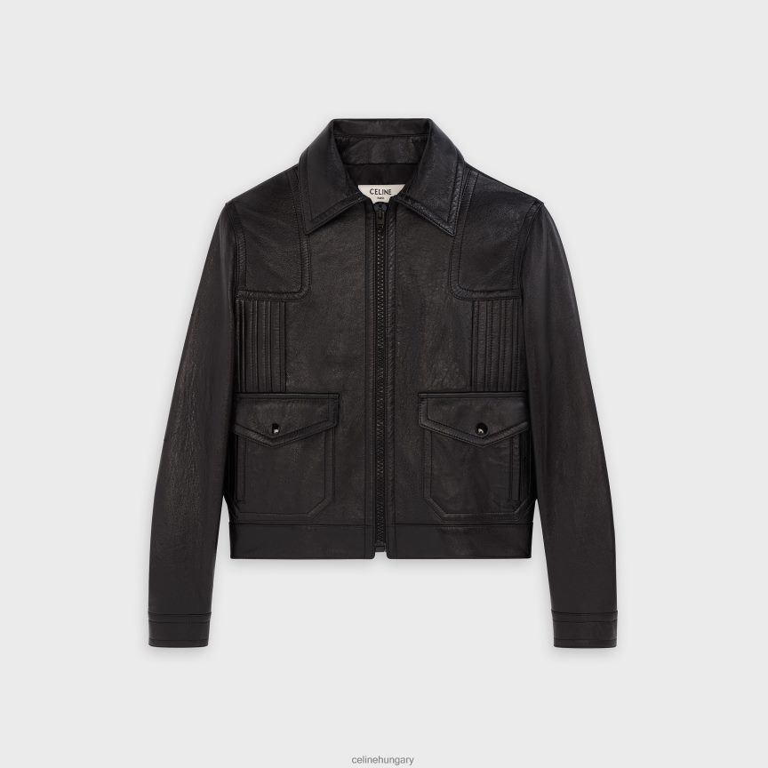 ruházat CELINE paul blouson báránybőrben fekete férfiak J6P4881831