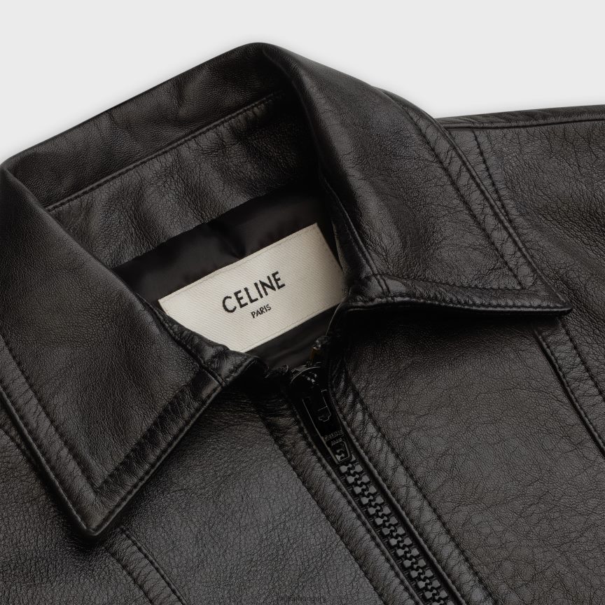ruházat CELINE paul blouson báránybőrben fekete férfiak J6P4881831