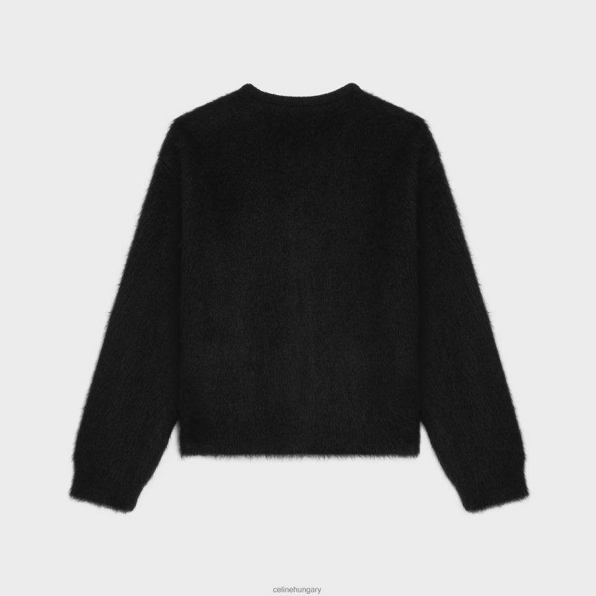 ruházat CELINE szálcsiszolt moherből készült kardigán kabát fekete férfiak J6P4881954