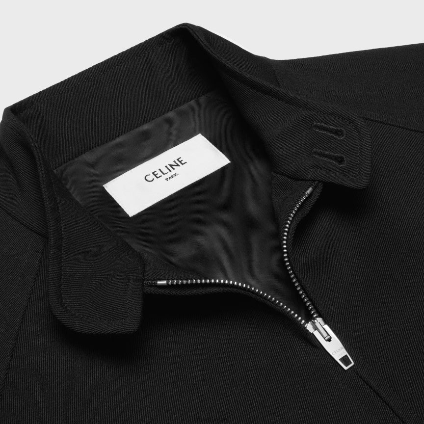 ruházat CELINE triomphe blúz kabát gyapjú gabardinból fekete férfiak J6P4881841