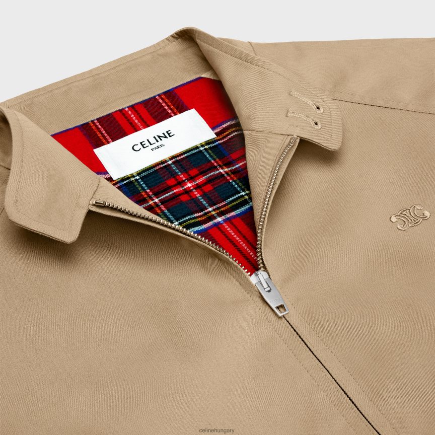 ruházat CELINE triomphe blúz kabát technikai pamutból bézs férfiak J6P4881842