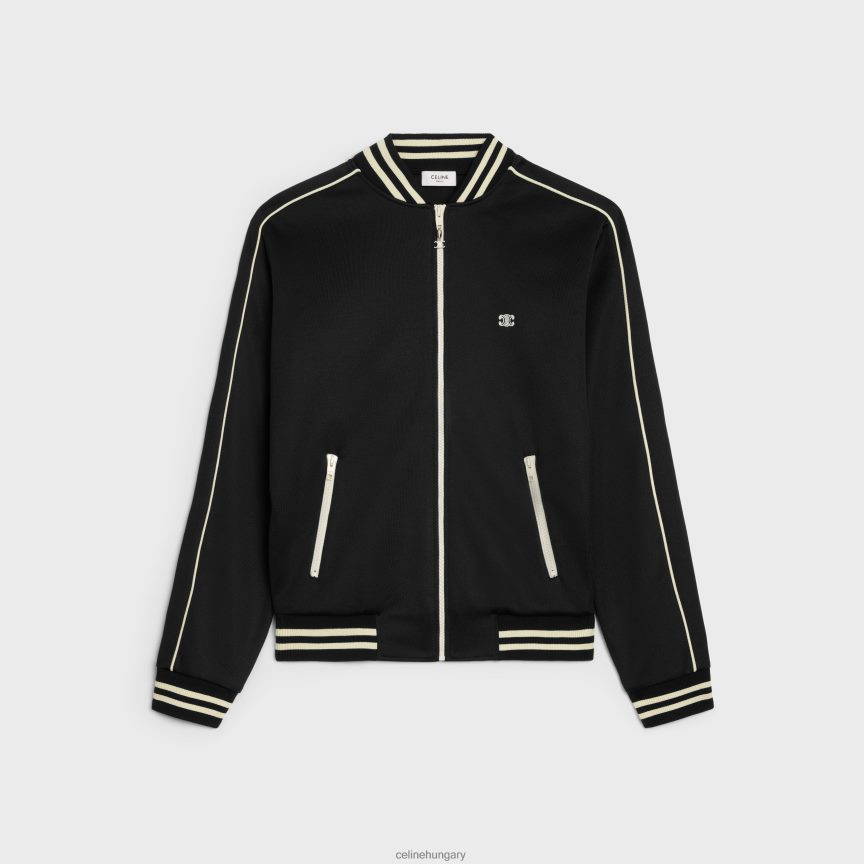 ruházat CELINE triomphe teddy kabát dupla arcú mezben fekete-fehér férfiak J6P4881848