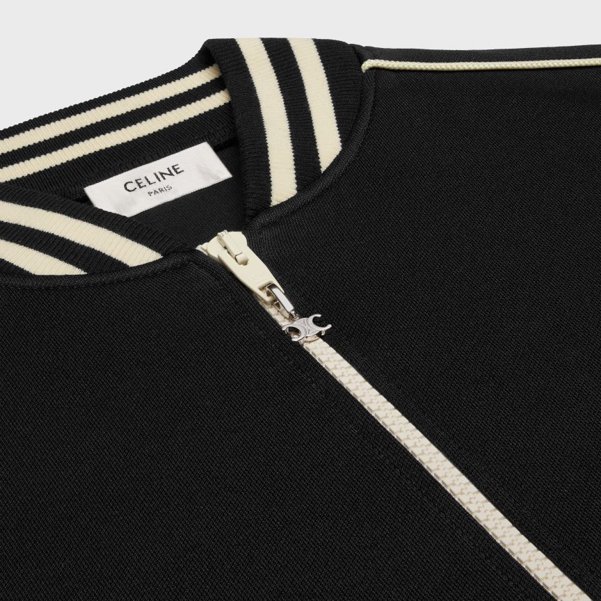 ruházat CELINE triomphe teddy kabát dupla arcú mezben fekete-fehér férfiak J6P4881848