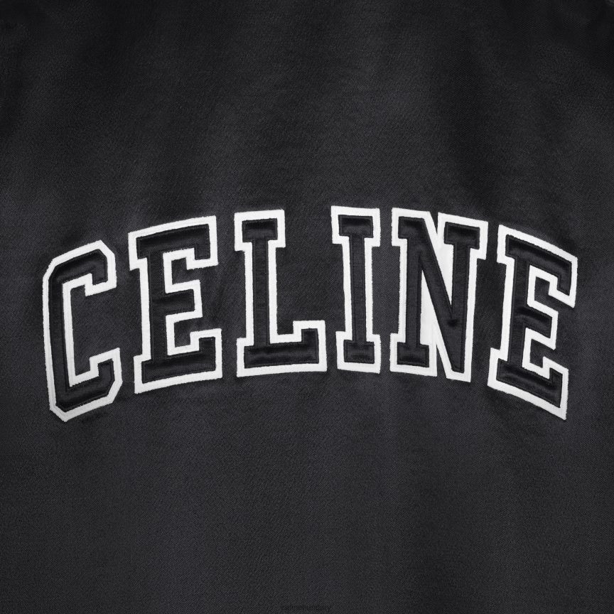 ruházat CELINE vastag szatén bomber dzseki fekete férfiak J6P4881843