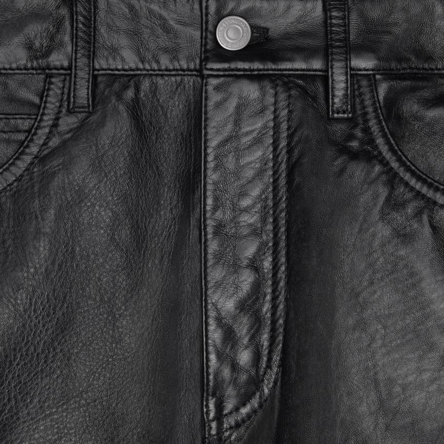 ruházat CELINE lou farmer puha báránybőrből fekete férfiak J6P4881868