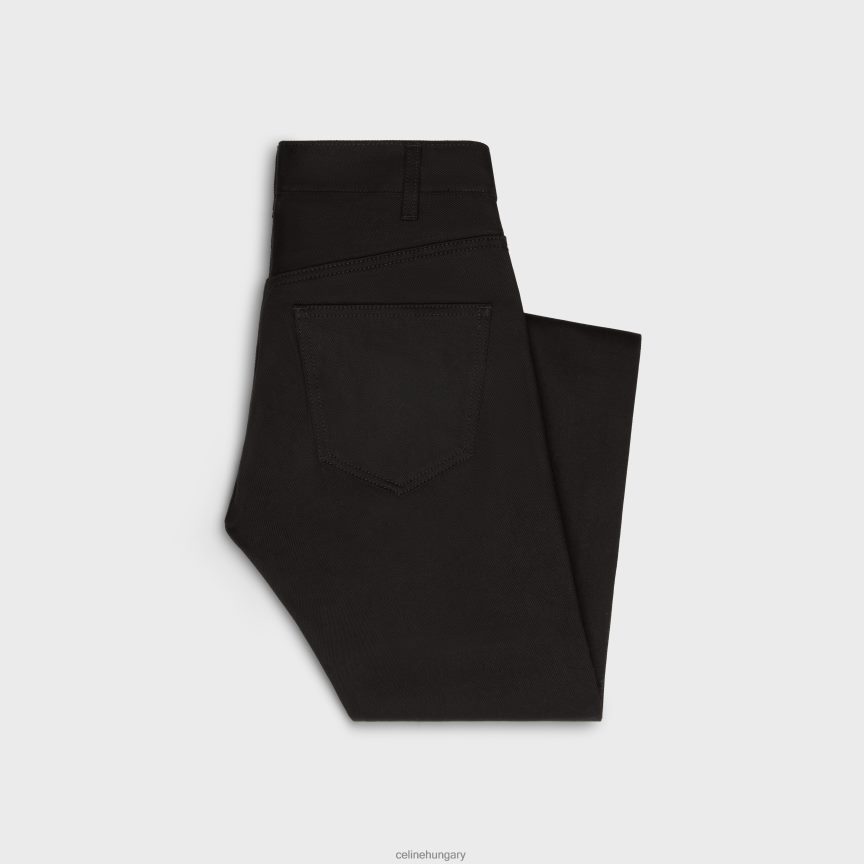 ruházat CELINE lou farmer tiszta fekete mosó farmerből vintage tiszta fekete férfiak J6P4881998