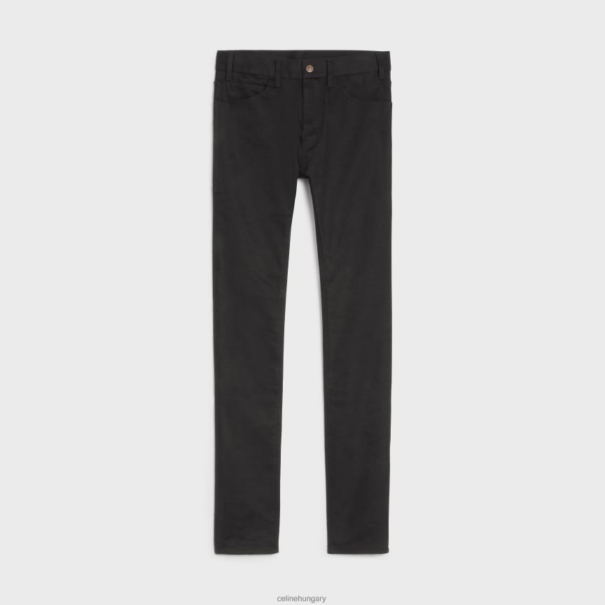 ruházat CELINE szűk farmer farmer vintage tiszta fekete férfiak J6P4882000