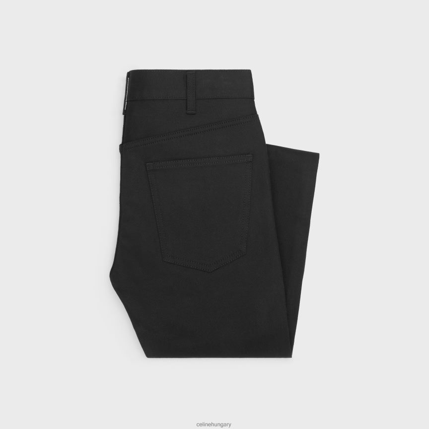 ruházat CELINE szűk farmer farmer vintage tiszta fekete férfiak J6P4882000