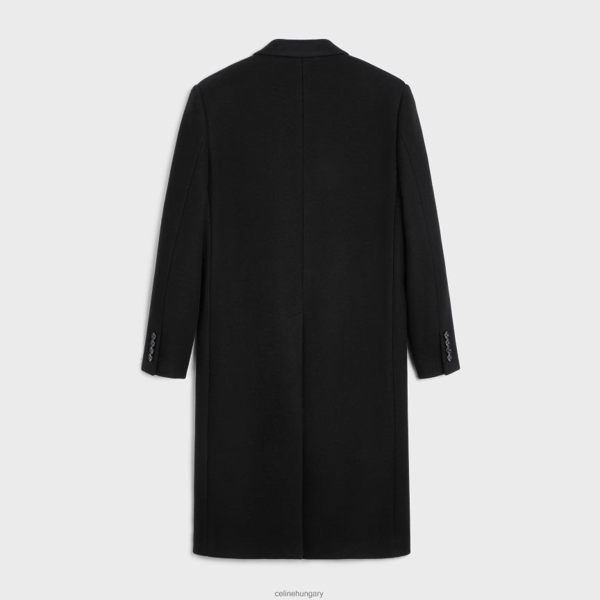 ruházat CELINE dobozos filckabát fekete férfiak J6P4881862