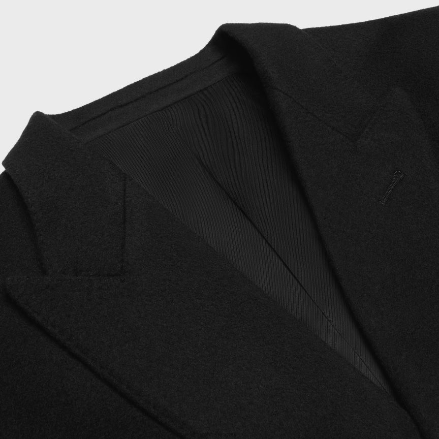 ruházat CELINE klasszikus kabát gyapjúszövetből fekete férfiak J6P4881858