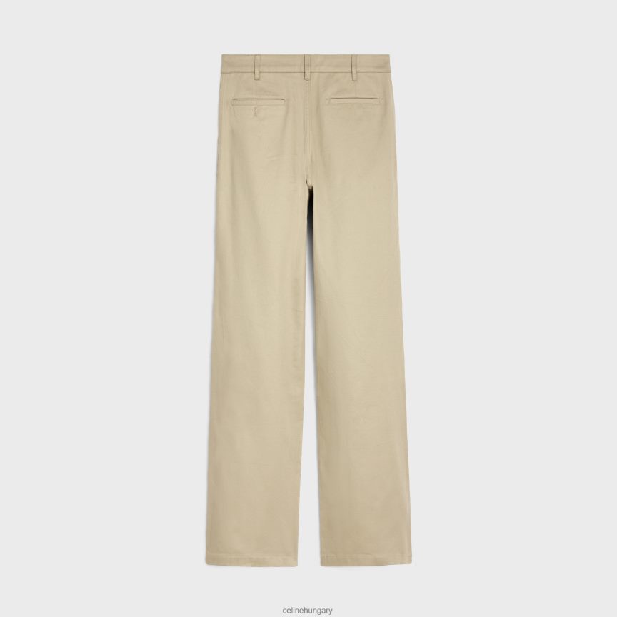 ruházat CELINE egyenes chinos pamut twill nyers mosás férfiak J6P4882011