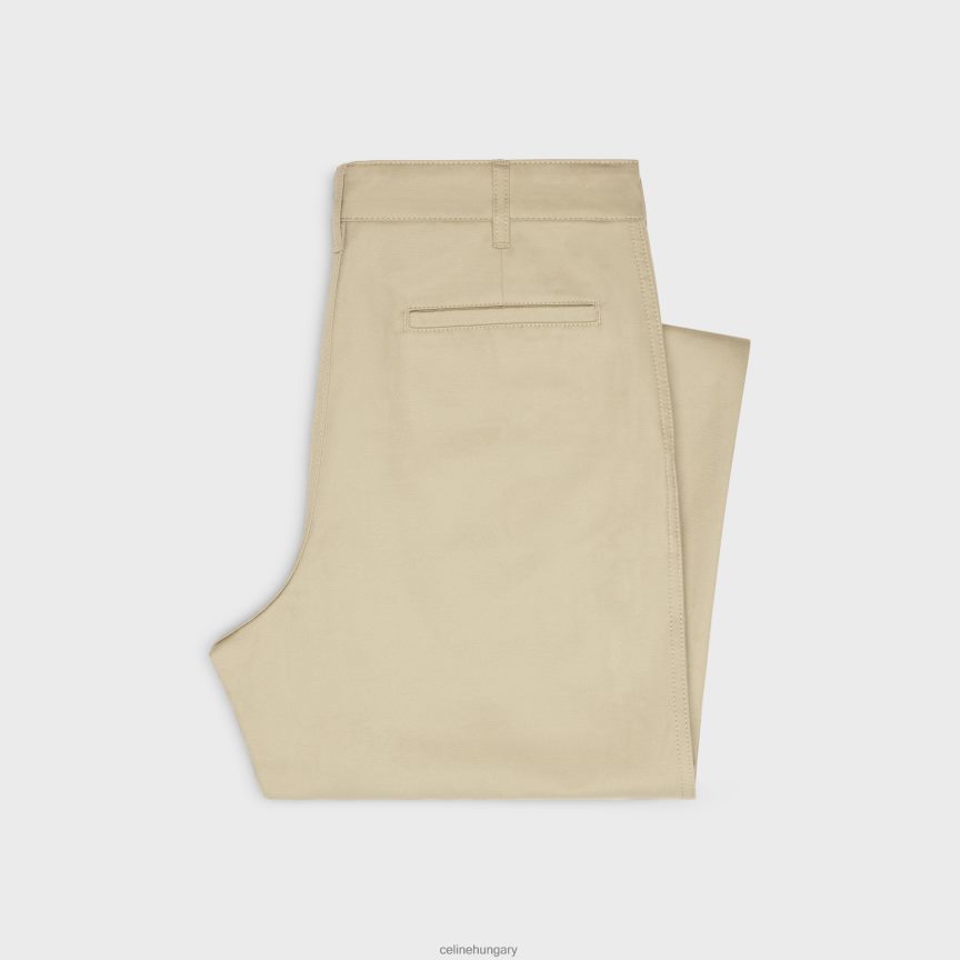 ruházat CELINE egyenes chinos pamut twill nyers mosás férfiak J6P4882011